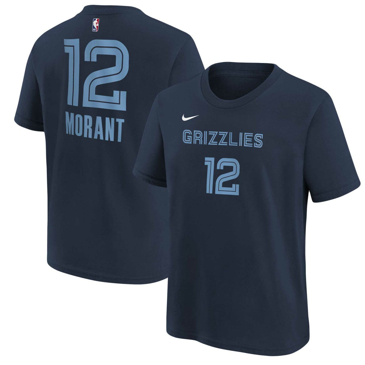 NBA Ja Morant Memphis Grizzlies Youth Icon Name & Number T-Shirt