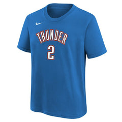 NBA Shai Gilgeous-Alexander Oklahoma City Thunder Youth Icon Name & Number T-Shirt