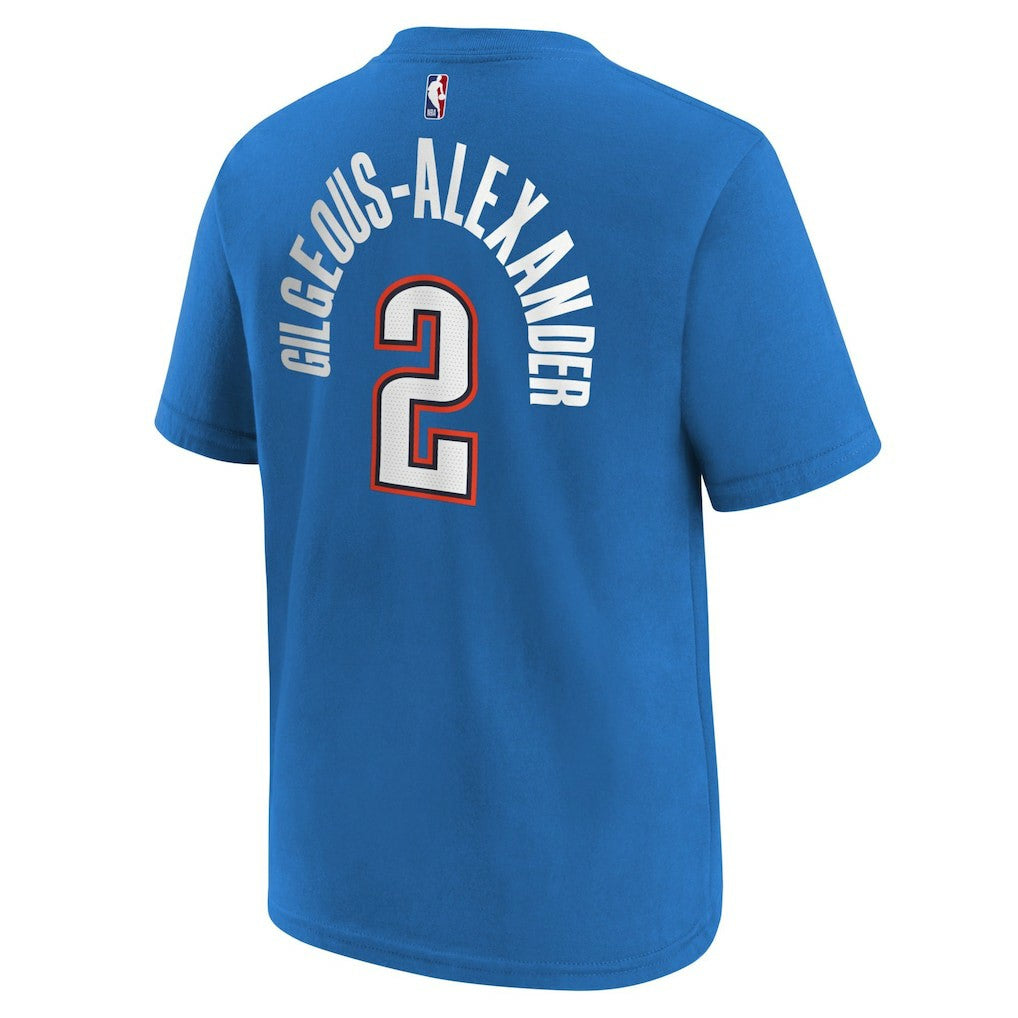 NBA Shai Gilgeous-Alexander Oklahoma City Thunder Youth Icon Name & Number T-Shirt