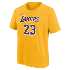 NBA LeBron James Los Angeles Lakers Youth Icon Name & Number T-Shirt