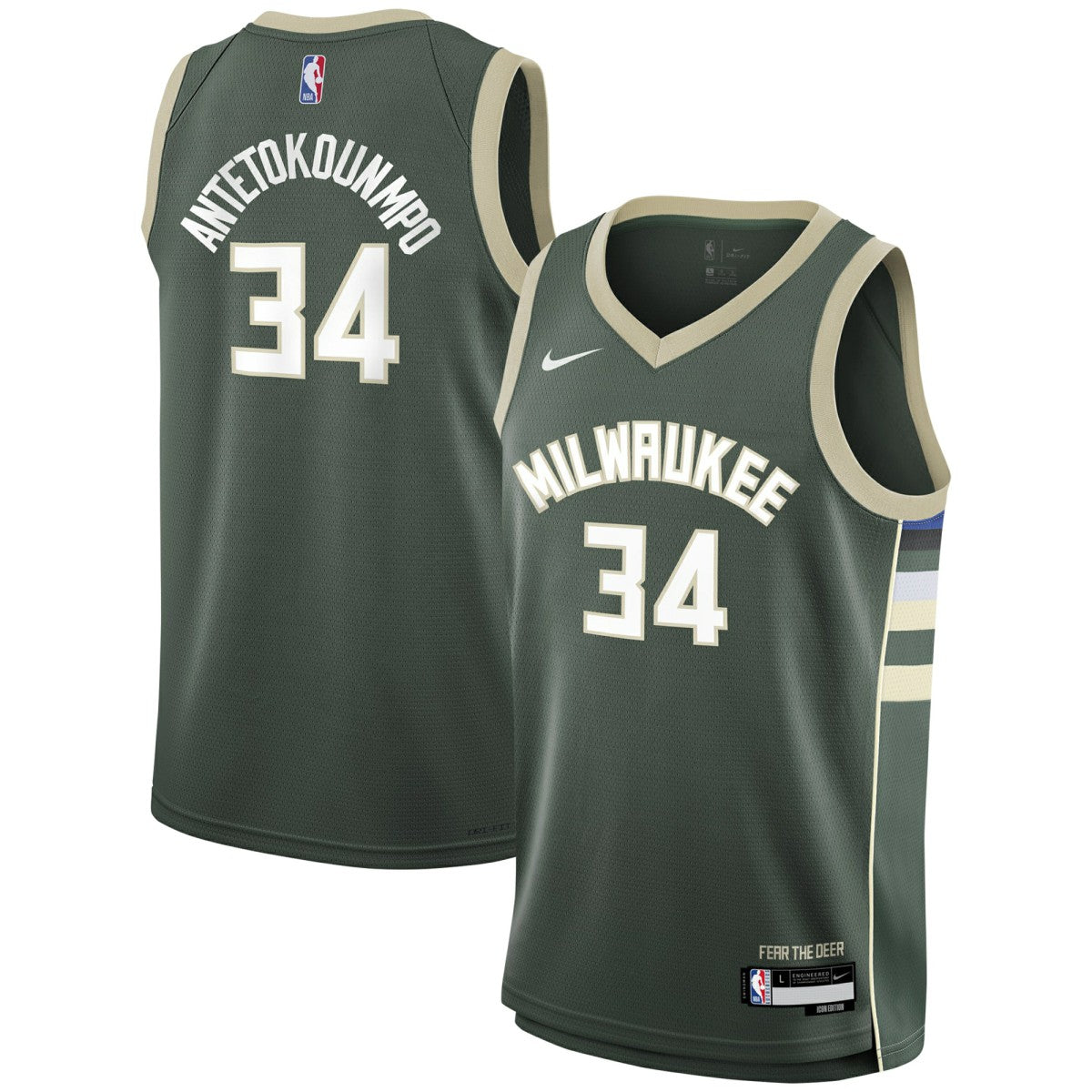 NBA Giannis Antetokounmpo Milwaukee Bucks Youth Swingman Jersey