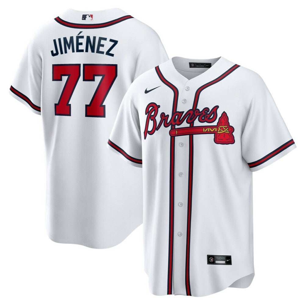 MLB Joe Jiménez Atlanta Braves Nike Home  Replica Player Jersey
