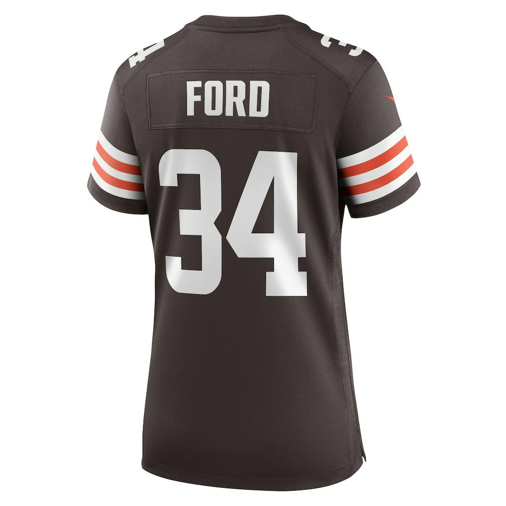 Jerome Ford  Women's Game Player Jersey - Cleveland Browns