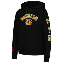 Pro Standard Women's Animal Print Fleece Pullover Hoodie - Cincinnati Bengals
