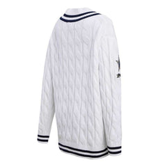 Pro Standard Women's Prep V-Neck Pullover Sweater - Dallas Cowboys
