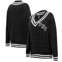 Pro Standard Women's Prep V-Neck Pullover Sweater - Philadelphia Eagles