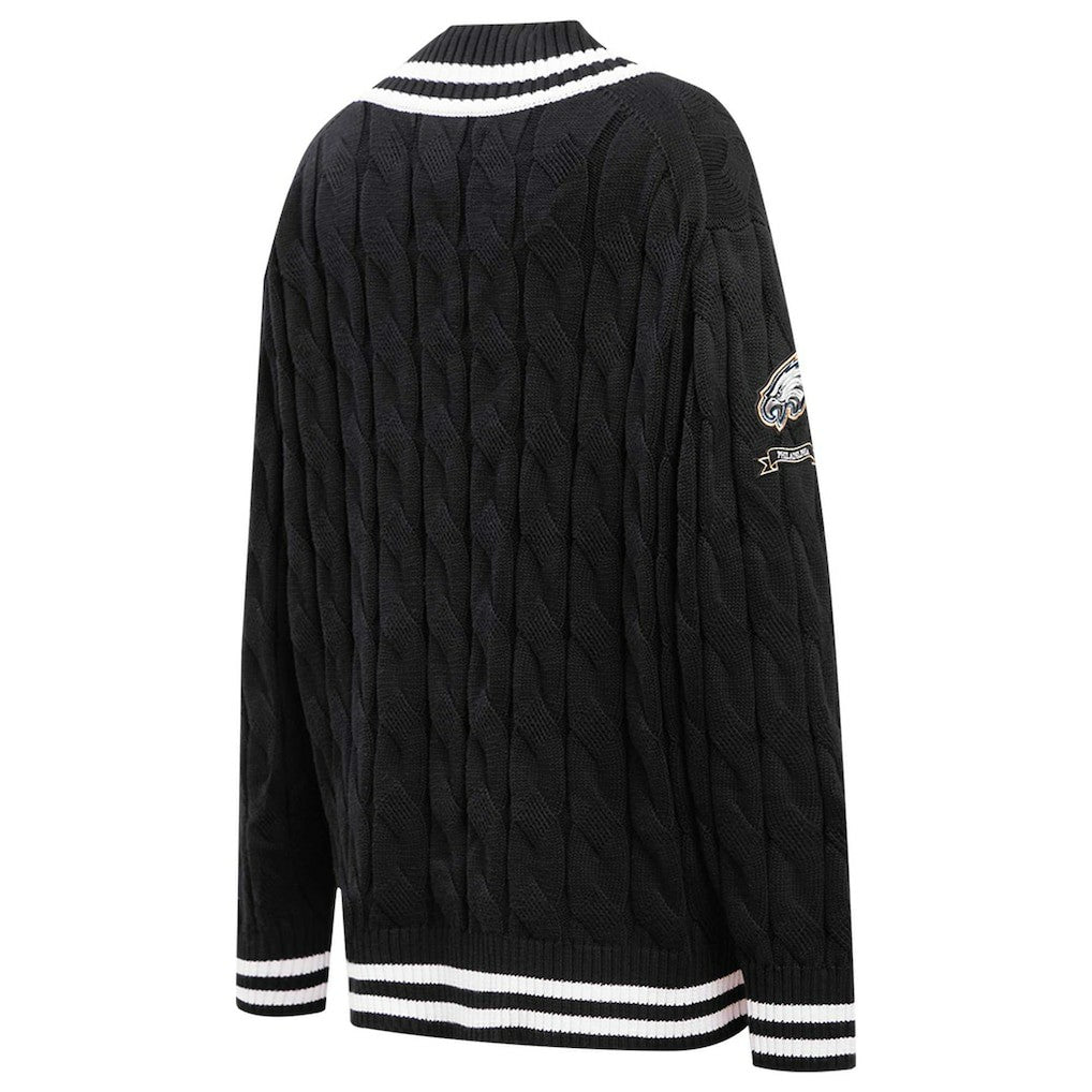 Pro Standard Women's Prep V-Neck Pullover Sweater - Philadelphia Eagles