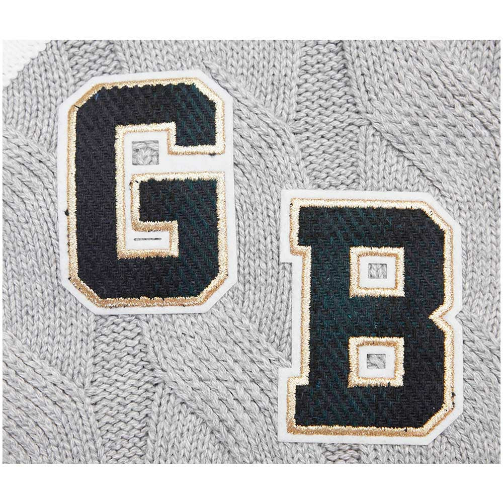 Pro Standard Women's Prep V-Neck Pullover Sweater - Green Bay Packers