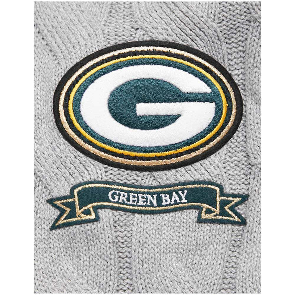 Pro Standard Women's Prep V-Neck Pullover Sweater - Green Bay Packers