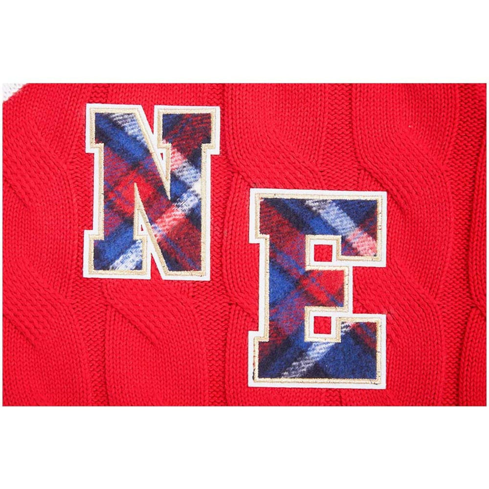 Pro Standard Women's Prep V-Neck Pullover Sweater - New England Patriots