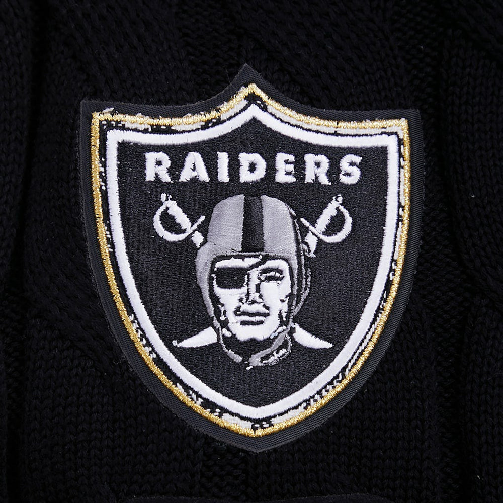 Pro Standard Women's Prep V-Neck Pullover Sweater - Las Vegas Raiders