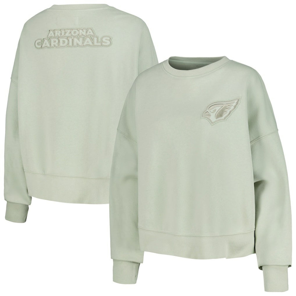 Pro Standard Women's Oversized Cropped Neutral Pullover Sweatshirt - Arizona Cardinals