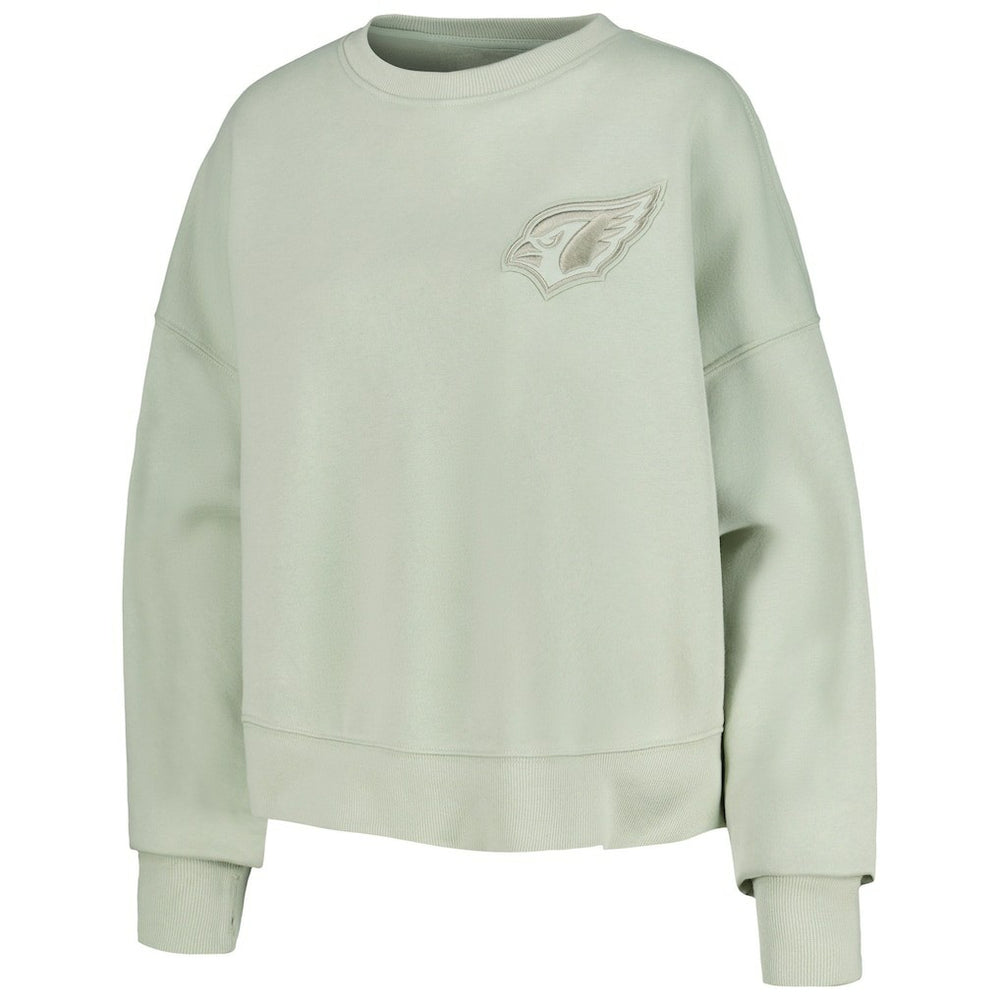 Pro Standard Women's Oversized Cropped Neutral Pullover Sweatshirt - Arizona Cardinals