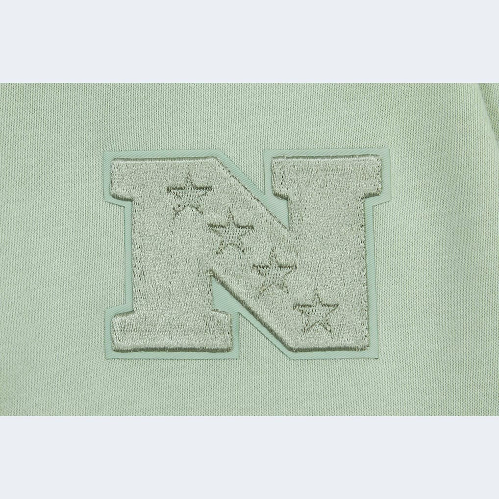 Pro Standard Women's Oversized Cropped Neutral Pullover Sweatshirt - Carolina Panthers