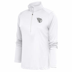 MLB Cleveland Guardians Antigua Women's Brushed Metallic Tribute Half-Zip Pullover Top