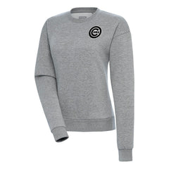 MLB Chicago Cubs Antigua Women's Brushed Metallic Victory Pullover Sweatshirt