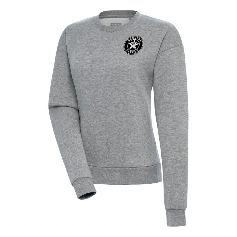 MLB Houston Astros Antigua Women's Brushed Metallic Victory Pullover Sweatshirt