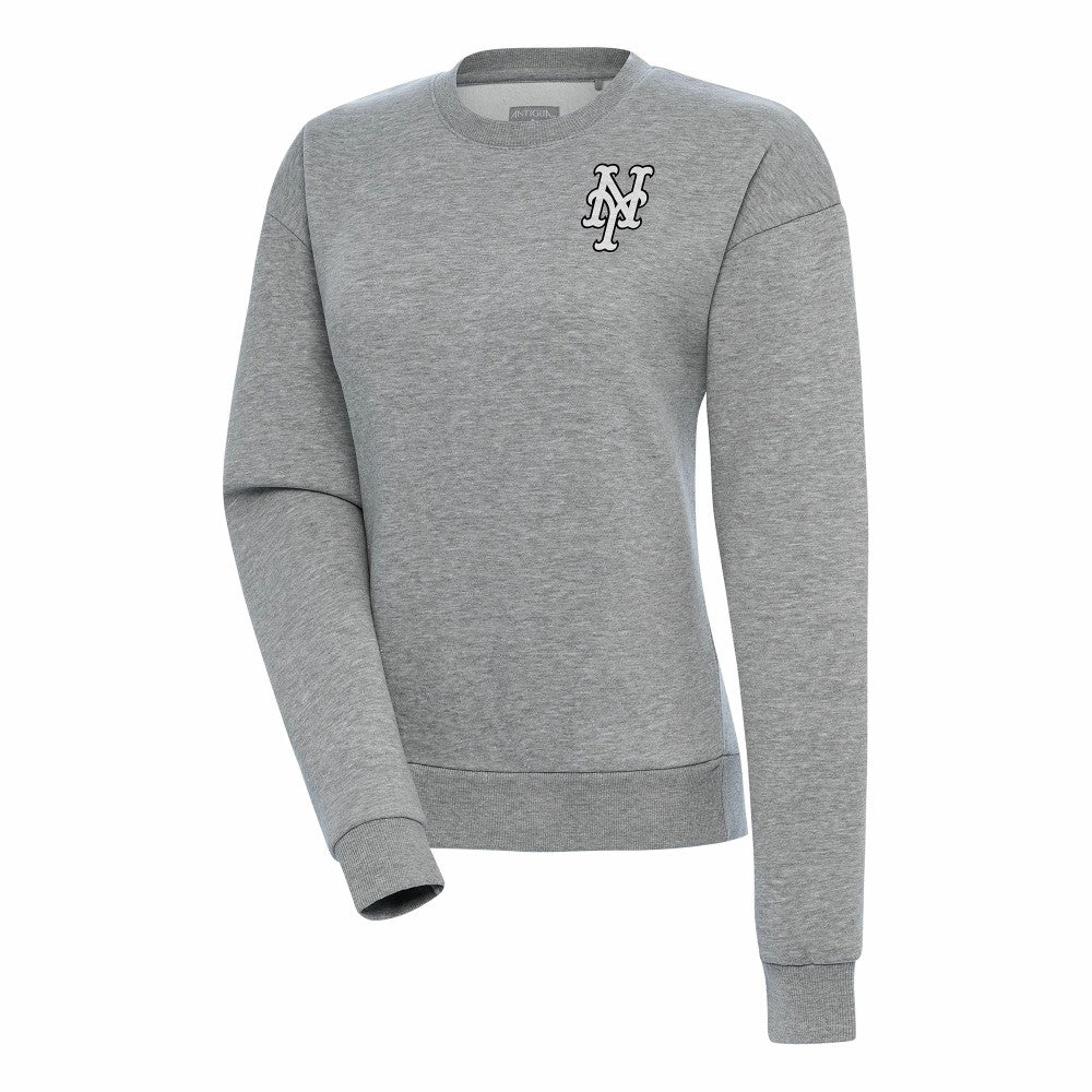 MLB New York Mets Antigua Women's Brushed Metallic Victory Pullover Sweatshirt