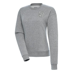 MLB San Diego Padres Antigua Women's Brushed Metallic Victory Pullover Sweatshirt