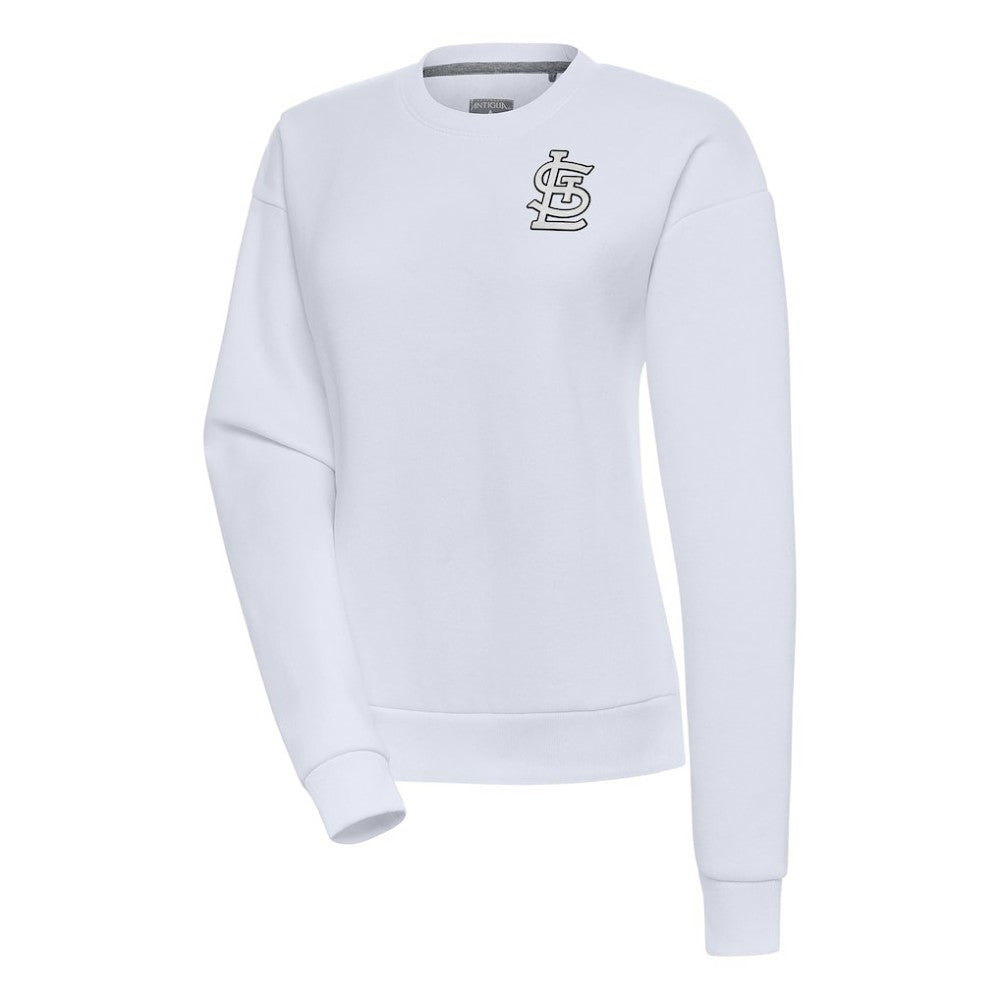 MLB St. Louis Cardinals Antigua Women's Brushed Metallic Victory Pullover Sweatshirt