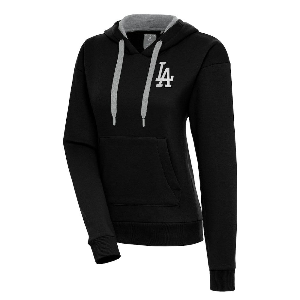 MLB Los Angeles Dodgers Antigua Women's Brushed Metallic Victory Pullover Hoodie