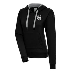 MLB New York Yankees Antigua Women's Brushed Metallic Victory Pullover Hoodie