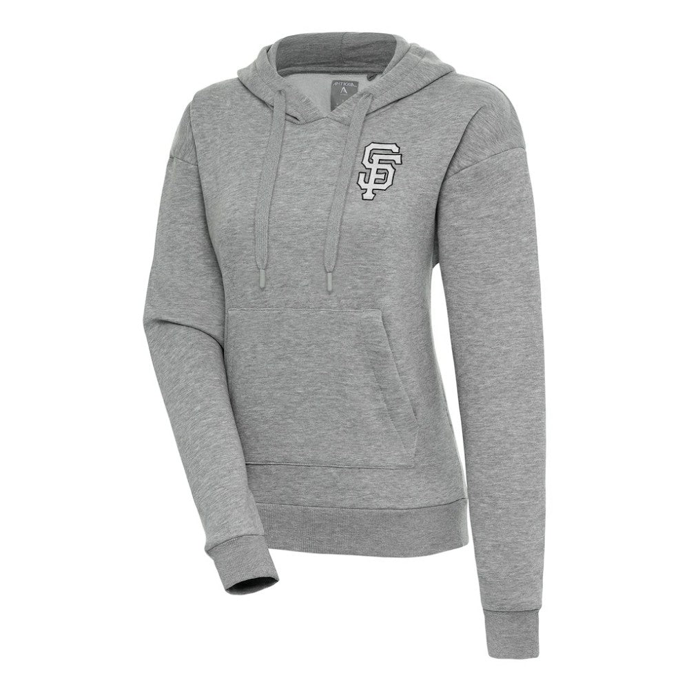 MLB San Francisco Giants Antigua Women's Brushed Metallic Victory Pullover Hoodie