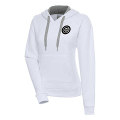 MLB Chicago Cubs Antigua Women's Brushed Metallic Victory Pullover Hoodie
