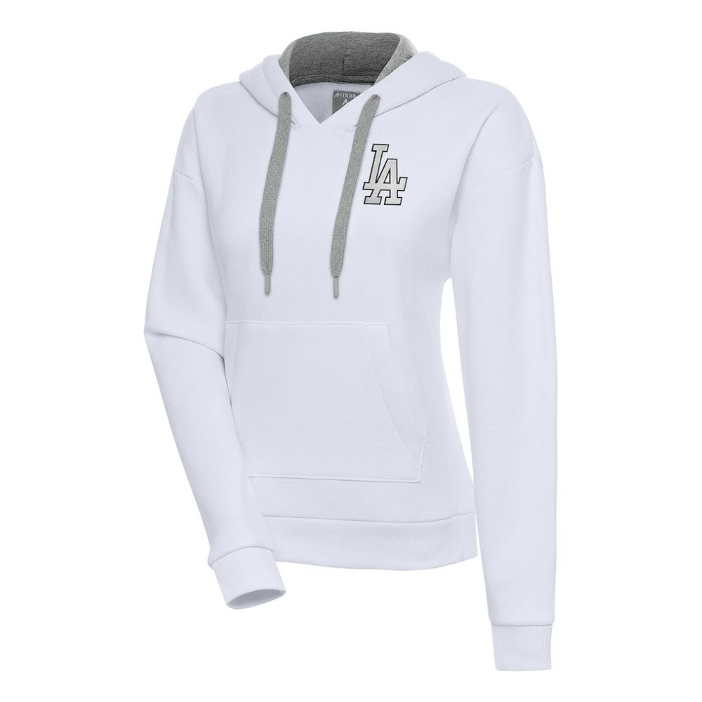 MLB Los Angeles Dodgers Antigua Women's Brushed Metallic Victory Pullover Hoodie