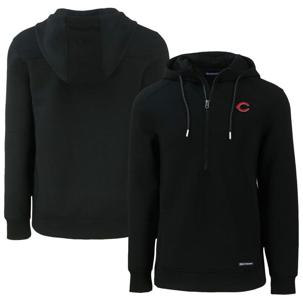 MLB Cincinnati Reds Cutter & Buck Roam Eco Half-Zip Recycled Pullover Hoodie
