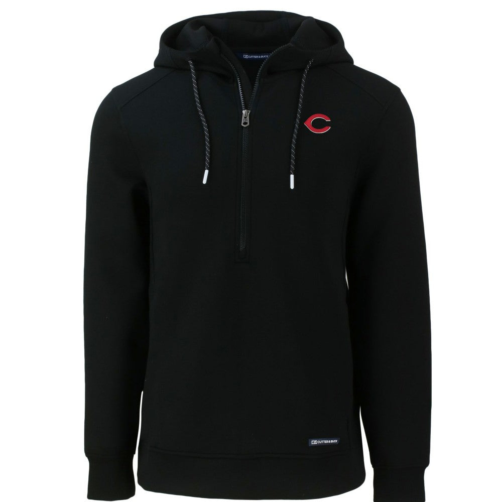 MLB Cincinnati Reds Cutter & Buck Roam Eco Half-Zip Recycled Pullover Hoodie
