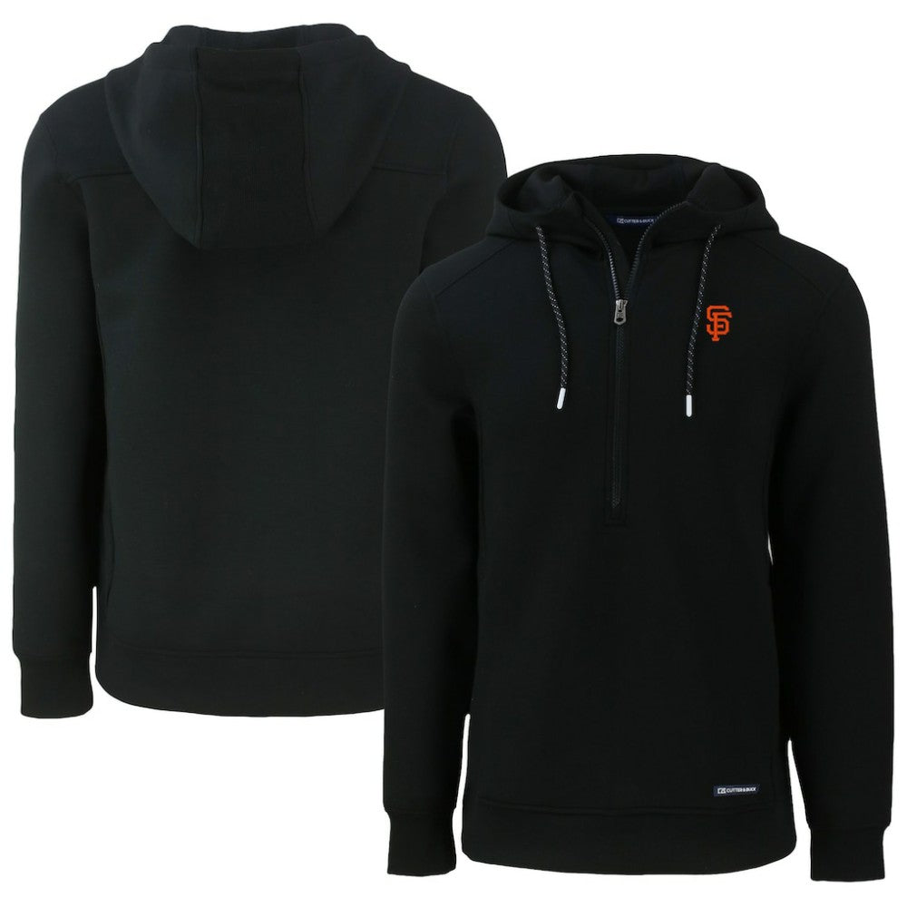 MLB San Francisco Giants Cutter & Buck Roam Eco Half-Zip Recycled Pullover Hoodie