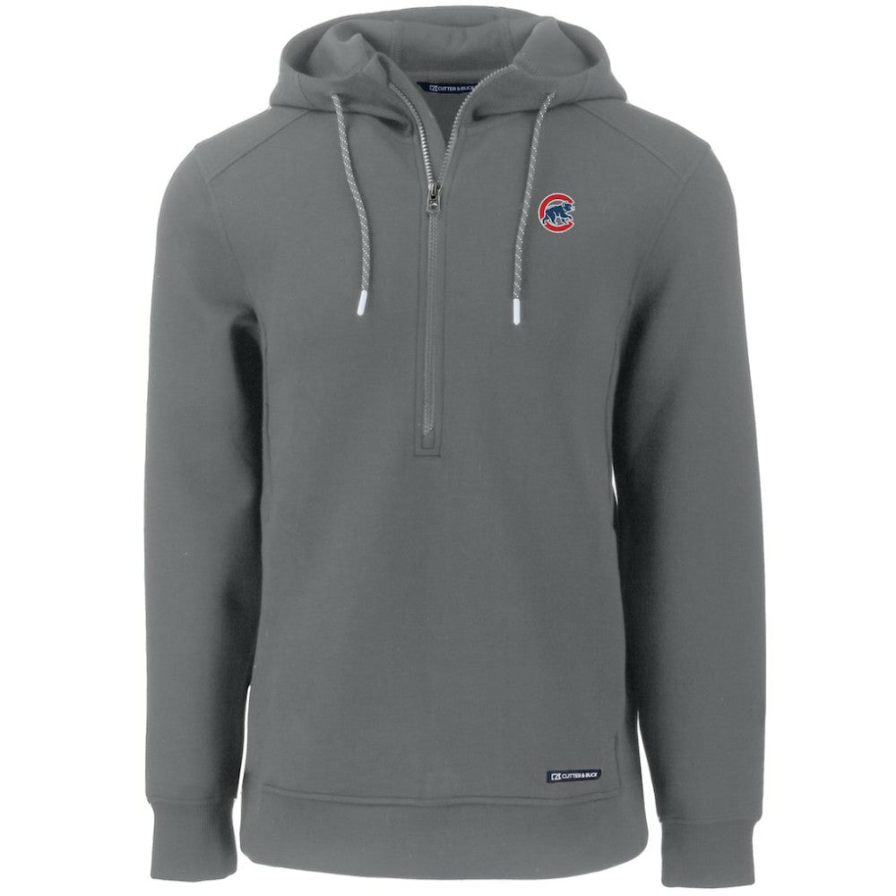 MLB Chicago Cubs Cutter & Buck Roam Eco Half-Zip Recycled Pullover Hoodie
