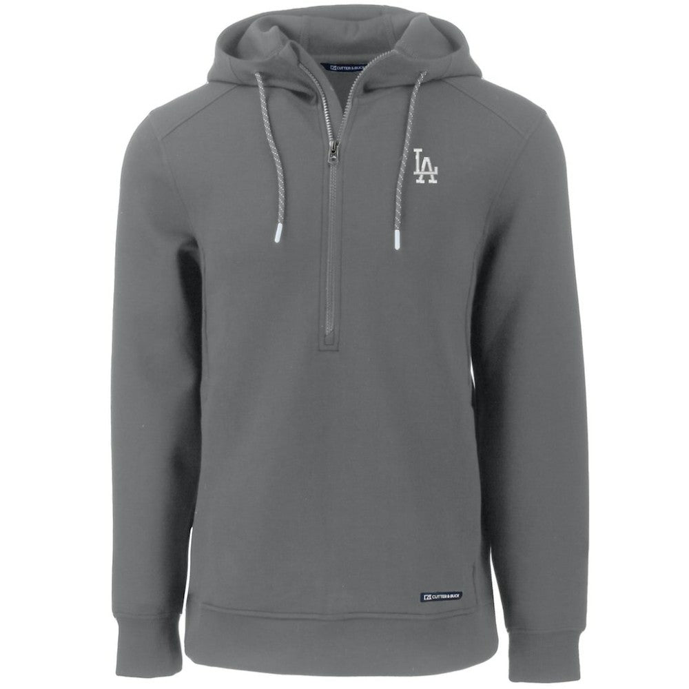 MLB Los Angeles Dodgers Cutter & Buck Roam Eco Half-Zip Recycled Pullover Hoodie