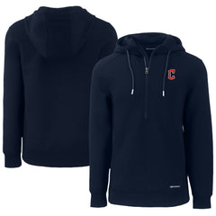 MLB Cleveland Guardians Cutter & Buck Roam Eco Half-Zip Recycled Pullover Hoodie