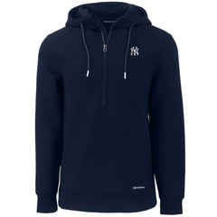 MLB New York Yankees Cutter & Buck Roam Eco Half-Zip Recycled Pullover Hoodie