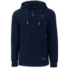 MLB Philadelphia Phillies Cutter & Buck Roam Eco Half-Zip Recycled Pullover Hoodie