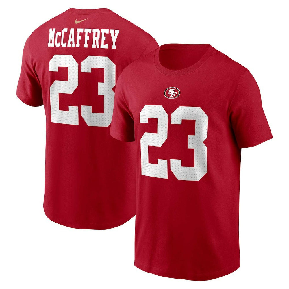 Christian McCaffrey  Player Name & Number T-Shirt - San Francisco 49ers