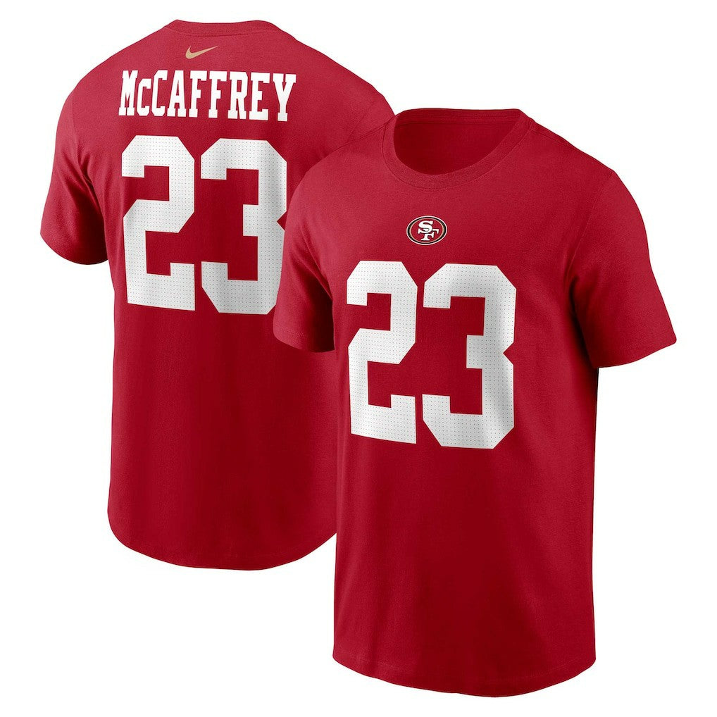 Christian McCaffrey  Player Name & Number T-Shirt - San Francisco 49ers