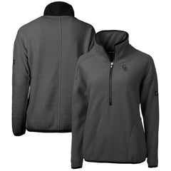 MLB Colorado Rockies Cutter & Buck Women's Roam Cascade Eco Sherpa Fleece Half-Zip Pullover Jacket