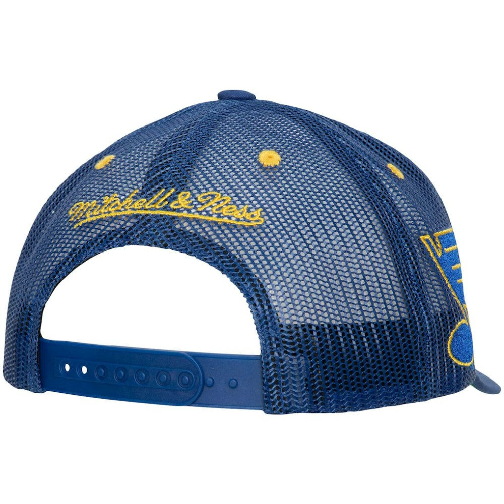 NHL Blue St. Louis Blues Mitchell & Ness Team Seal Trucker Snapback Hat