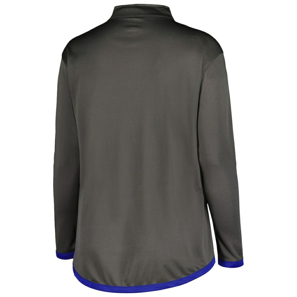 MLB Chicago Cubs Profile Women's Plus Size Quarter-Zip Jacket