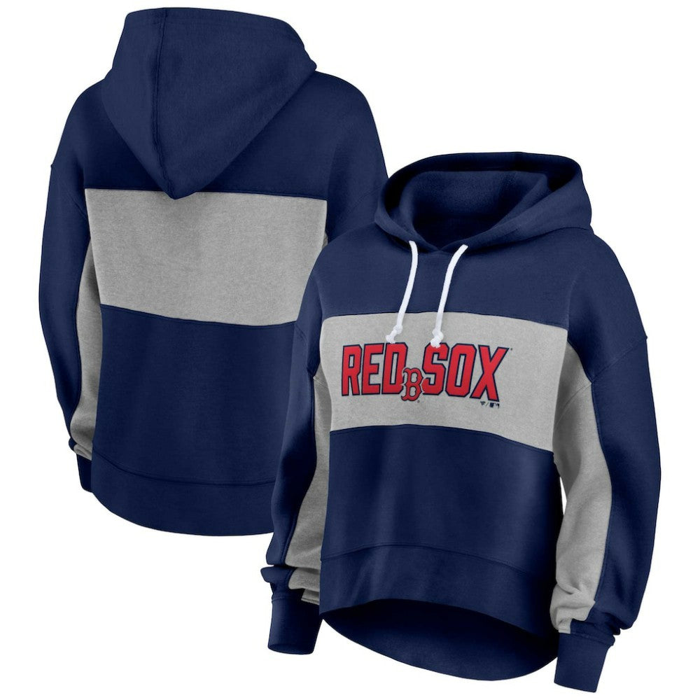 MLB Boston Red Sox Profile Women's Plus Size Pullover Hoodie
