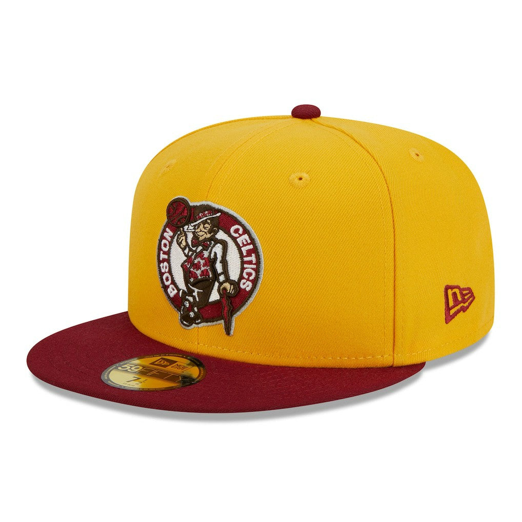 NBA Boston Celtics Fall Leaves 2-Tone 59FIFTY Fitted Hat