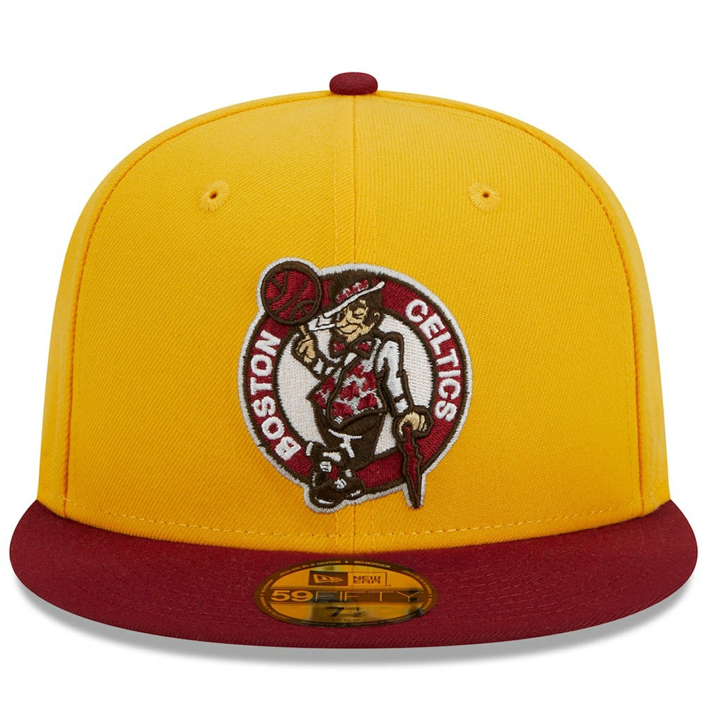 NBA Boston Celtics Fall Leaves 2-Tone 59FIFTY Fitted Hat