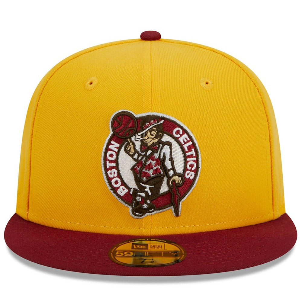 NBA Boston Celtics Fall Leaves 2-Tone 59FIFTY Fitted Hat