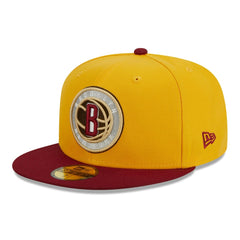 NBA Brooklyn Nets Fall Leaves 2-Tone 59FIFTY Fitted Hat