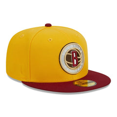 NBA Brooklyn Nets Fall Leaves 2-Tone 59FIFTY Fitted Hat