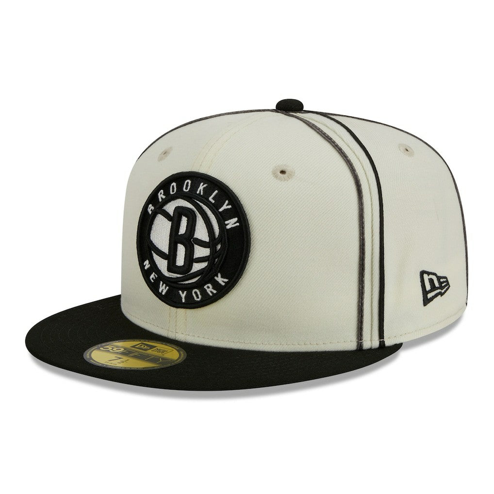 NBA Brooklyn Nets Piping 2-Tone 59FIFTY Fitted Hat