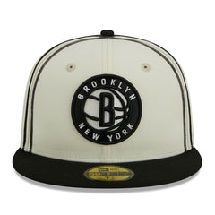 NBA Brooklyn Nets Piping 2-Tone 59FIFTY Fitted Hat